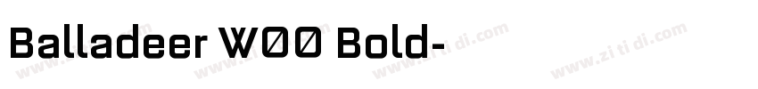 Balladeer W00 Bold字体转换